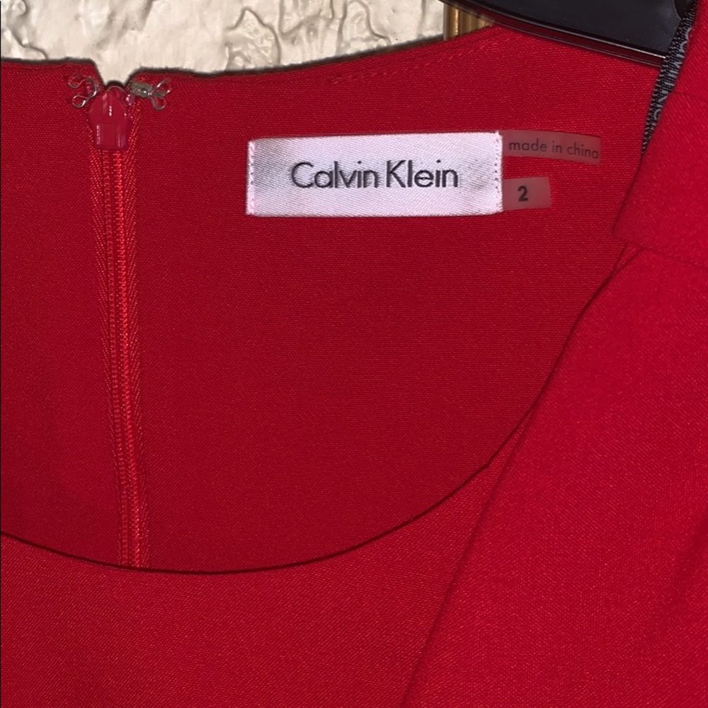 Calvin Klein Red Dress - Picture 3 of 3